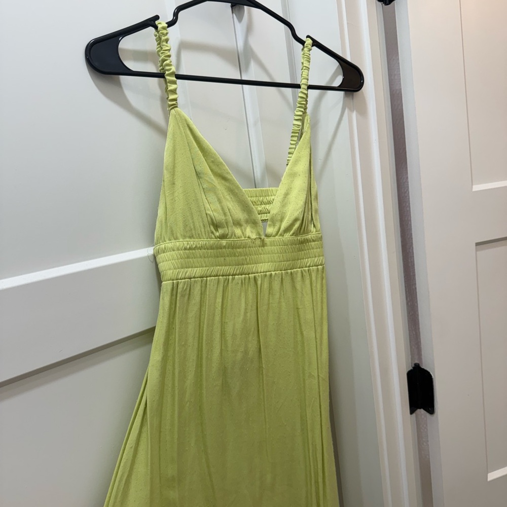 Lime green maxi dress